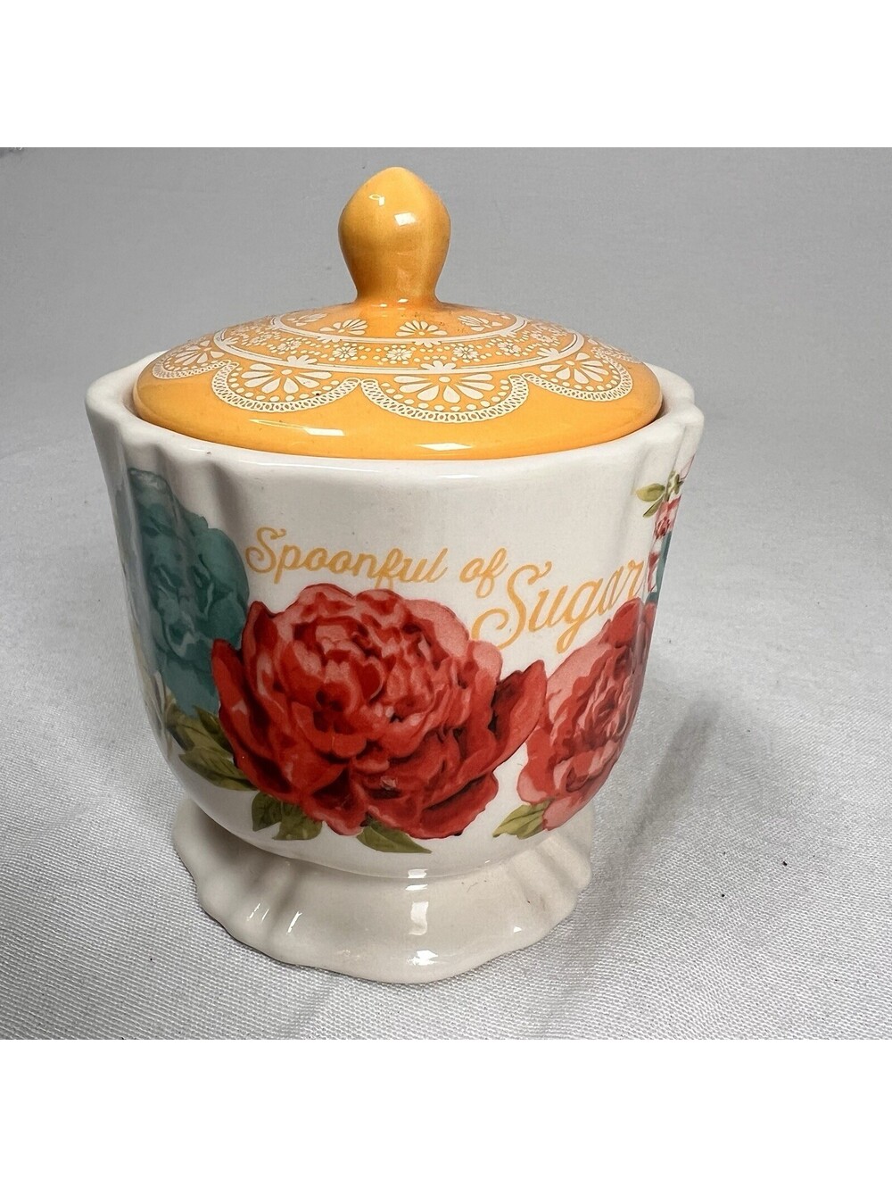 The Pioneer Woman Blossom Jubilee Sugar Bowl SPOONFUL OF SUGAR
